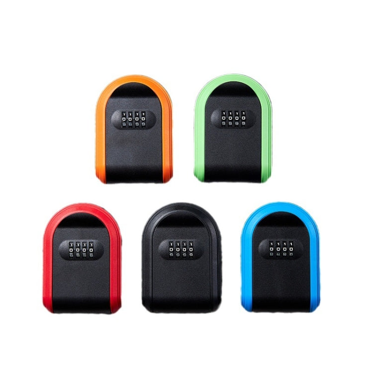 Full Plastic Key Box Password Lock Door Key Storage Password Box, Black, Red, Blue Full Plastic Key Box Password Lock Door Key Storage Password Box, Black, Red, Blue